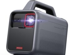 NEBULA Mars 3 Outdoor Portable Projector, 1000 ANSI Lumens, AI-Powered Image, Built-In Battery with 5 Hour Playtime, Android TV, 200 Inch Home Theater, Camping, Road Trip, Backyard, or Anywhere
