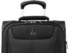 Travelpro Maxlite 5 Softside Expandable Upright 2 Wheel Carry on Luggage, Lightweight Suitcase, Men and Women, Black, Carry On 22-Inch