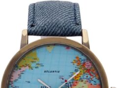 MINILUJIA Travel The World Watch Cool Unique Airplane Moving Flying World Map Watch with Black Jeans Color Watch Band Women Men Watch Small Wrist