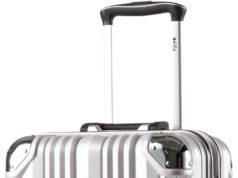 Coolife Luggage Aluminium Frame Suitcase TSA Lock 100% PC 20in 24in 28in (Sliver, L(28in))