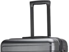 Tolino Carry on Luggage with Spinner Wheels, PC+ABS Hard Shell Suitcase – Built-In TSA Lock Lightweight (20in_carry-on) Grey
