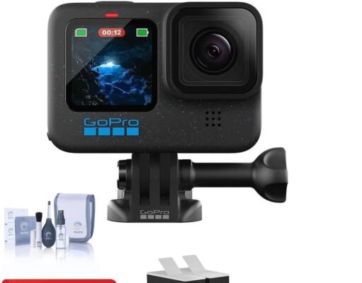 GoPro HERO12 Black Camera Bundle: Waterproof Action Cam with Go Pro Dual Battery Charger, & 2x GoPro Enduro Batteries, and 128GB Micro SD Card for Extended Adventure Recording