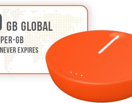 SIMO Solis Lite 4G LTE WiFi Mobile Hotspot + 10GB Global Data, Local & International Coverage Router, Multi-Carrier Access, No Contract or SIM Card Required, 10 Connected Devices, 1GB/Month Lifetime