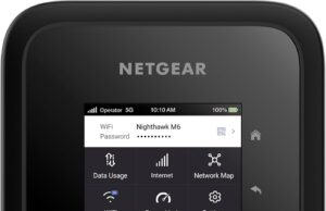 NETGEAR Nighthawk M6 5G Mobile Hotspot, 5G Router with Sim Card Slot, 5G Modem, Portable WiFi Device for Travel, Unlocked with Verizon, AT&T, and T-Mobile, WiFi 6, 2.5Gbps (MR6150)