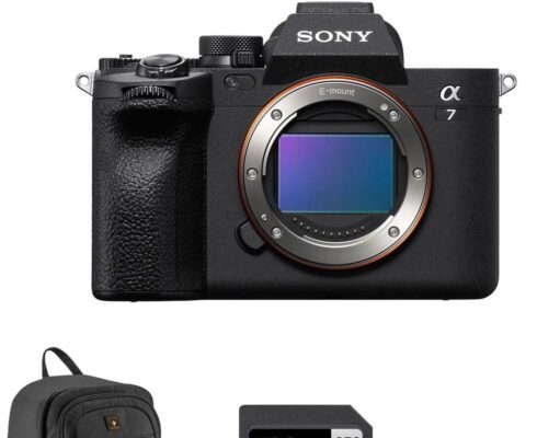 Sony Alpha a7 IV Full Frame Mirrorless Interchangeable Lens Digital 4K Camera, Black – Bundle with 128GB SD Memory Card, Camera Backpack, Extra Battery