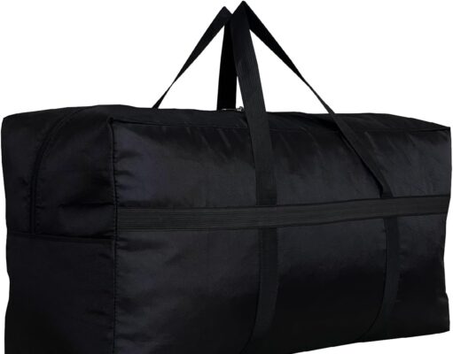Extra Large Storage Duffle Bag with Zippers and Handles, Big Foldable Duffle Bag for Travel