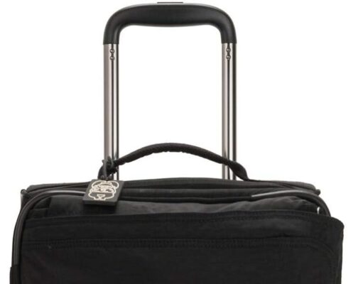 Kipling Spontaneous Softside Spinner Wheel Luggage, Integrated TSA Accepted Lock, Black Noir, Carry-On 21,KI5508