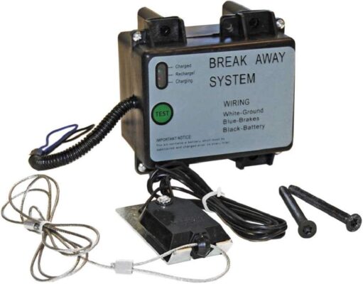 Trailer Breakaway Kit – LED Readout – Breakaway Switch – Battery – Built-in Charging Circuit