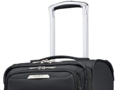 Samsonite Solyte DLX Softside Expandable Luggage with Spinner Wheels, Midnight Black, Carry-On 20-Inch