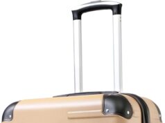 Coolife Luggage Suitcase Carry-on Hardside Travel Luggage TSA Lock Spinner Telescopic Handle