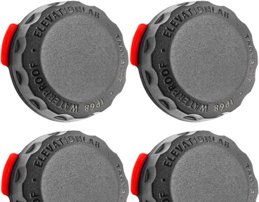 Elevation Lab TagVault™ Surface AirTag Adhesive Mount – The Original Waterproof AirTag Stick-On Holder | 3M VHB, Ultra-Durable, Screw-On Design, Find Your Bike, Car, Skis, & More (4-Pack)