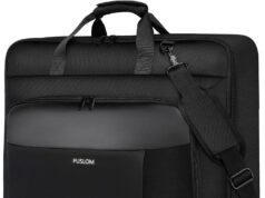 Garment Bag Travel Suit Bag for Men Large 40-Inch Carry on Garment Bag Up to 3 Suits for Business Trips,2 in 1 Hanging Suitcase Luggage Bags for Travel,Foldable Carry On Bag Fits 15.6Inch Laptop,Black