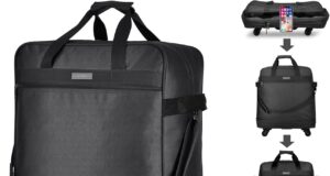 Hanke Suitcases with Wheels Expandable Foldable Luggage Bag Suitcase Collapsible Rolling Travel Bag Duffel Bag for Men Women Lightweight Suitcases without Telescoping Handle