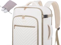 LOVEVOOK Travel Backpack For Women,40L Carry On Backpack Flight Approved,TSA Personal Item Travel Bag Fits 17 Inch Laptop,Business Weekender Overnight Daypack with Toiletry Bag and Shoe Bag