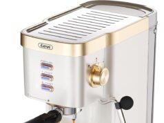Gevi Espresso Machine 20 Bar High Pressure,Compact Espresso Machines with Milk Frother Steam Wand,Cappuccino & Latte Maker with Volume Control for Home,Espresso Maker,Gift for Coffee Lover