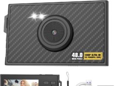 Digital Camera, FHD 1080P 48MP Ultra-Thin Point and Shoot Digital Cameras,16X Zoom, Flash, Anti Shake,Travel Portable Compact Camera for Kids Beginners Students Teens Juniors Boys Girls