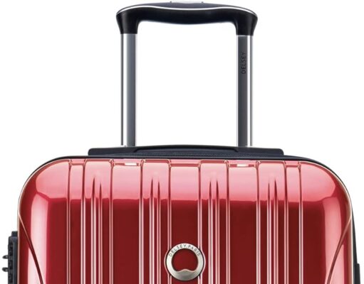 DELSEY PARIS Helium Aero Hardside Expandable Luggage with Spinner Wheels, Brick Red, Carry-on 21 Inch