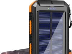 Solar Charger, 38800mAh Portable Solar Power Bank for All Cellphones, Waterproof Battery Pack, Outdoor External Backup Power Charger Dual USB 5V Outputs/LED Flashlights, Perfect for Camping Travel