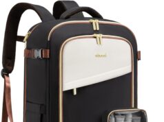 LOVEVOOK Travel Backpack for Women, 40L Carry On Backpack Flight Approved, Large Personal Item Bag Fits 17 inch Laptop, TSA Approved Luggage with 3 Packing Cubes,Waterproof Weekender Gym Backpack