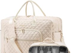 LOVEVOOK Travel Duffle Bag, Weekender Bag for Women with Toiletry Bag Carry on Overnight Bag with Laptop Compartment, Yoga Gym Bag with Wet Pocket Shoe Bag, Hospital Bag for Labor and Delivery