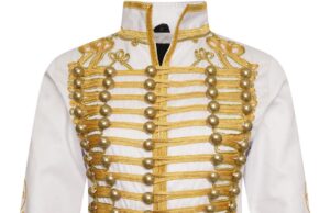 Ro Rox Adam Ant Military Drummer Jacket for Women, Marching Band Women’s Jacket for Themed Parties, Performances, Halloween