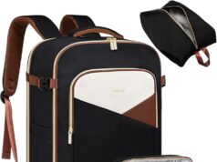 LOVEVOOK Large Travel Backpack for Women&Men,TSA Carry on Backpack for Airplanes with 3 Packing Cubes,Personal Item Travel Bag Fit 17″ Laptop,40L Waterproof Travel Essentials Airline Approved Luggage