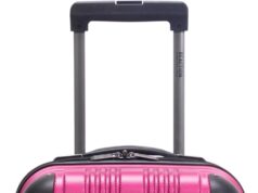 Kenneth Cole REACTION Out of Bounds Lightweight Hardshell 4-Wheel Spinner Luggage, Magenta, 20-Inch Carry On