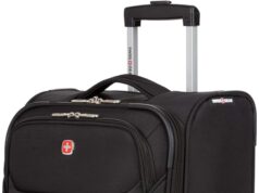 SwissGear 4010 Softside Luggage with Spinner Wheels, Black, Carry-On 18-Inch
