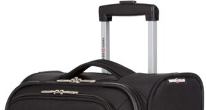 SwissGear 4010 Softside Luggage with Spinner Wheels, Black, Carry-On 18-Inch