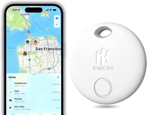 HH-Tech Smart Tag for Apple iOS Devices, Key Tracker, Item Finder, Luggage Tag, Mini Tracker, Easily Track Your Wallet, Bag, Suitcase, and More with The Apple iPhone Find My App