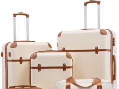 Coolife Luggage Set 3 Piece Suitcase Set Carry On Luggage PC Hardside Luggage TSA Lock Spinner Wheels Telescopic Handle