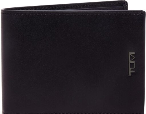 TUMI – Nassau Double Billfold Wallet – Card Holder Wallet for Men & Women – RFID Wallet Protection – Nappa Leather Material – Smooth Black