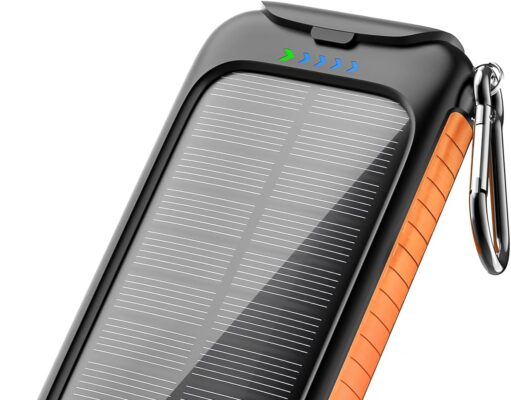 ๐ฎ๐ฌ๐ฎ4 ๐๐ฅ๐๐ง๐๐๐ Solar Power Bank, Solar Charger, 38800mAh Outdoor Portable Charger, External Battery Pack 5V/3.1A Fast Charger Type C Ports with LED Flashlights, Perfect for Travel Camping