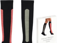 OSTRICH PILLOW Bamboo Compression Socks for Women Men, Improve Circulation, Reduce Swelling, Odor-Free, Reinforced Heel & Toe