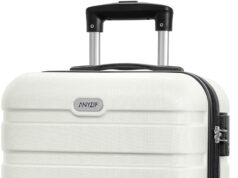 AnyZip Luggage PC ABS Hardside Lightweight Suitcase with 4 Universal Wheels TSA Lock Carry-On 20 Inch White