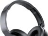 Active Noise Cancelling Headphones, Over Ear Bluetooth Headphones Wireless Bluetooth 5.3 with Mic, 65Hrs Playback, Deep Bass, Memory Foam Ear Cups, 3.5MM Cable, for Travel, Home Office(Black)