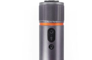 CONQUECO Portable Espresso Machine Travel: 12v Car Coffee Maker for Camping – Small Electric – 2.5 Mins Heating – 8 Cups Espresso for One Charge