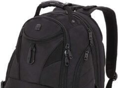 SwissGear 1900 Scansmart TSA 17 Laptop Backpack, Black/Black, 19-Inch