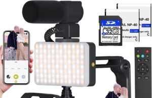 Video Camera 8k Camcorder 48MP UHD WiFi IR Night Vision Vlogging Camera for YouTube, 18X Digital Zoom 3.0“ LCD Screen Digital Camera with Microphone, 32G SD Card, Remote Control and 2 Batteries