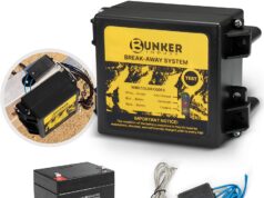 BUNKER INDUST Trailer Brakes Breakaway Kit with Charger, LED Indicator, Switch, 12V 5AH Battery for Trailer Caravan