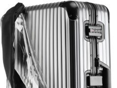 Transparent PVC Suitcase Cover, No Disassembly Required Clear Luggage Protector Suitcase Cover, Waterproof Travel Wrap Luggage Cover Protectors, Luggage Bag for Hard Cover Suitcase