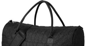 BAGSMART Travel Duffle Bag 50L Large Carry On Bag Weekender Overnight Bag for Men Women with Shoes Compartment, Black