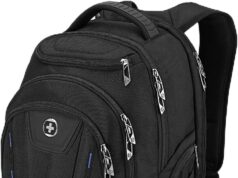 Swissdigital Design TSA Business Laptop Backpack For Men,Travel Backpack With USB Charging Port,College Tech Backpacks With RFID Pockets Presents For Men Fits 15.6 Inch Computer (TERABYTE J16BT-1)