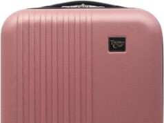 Travelers Club Cosmo Hardside Spinner Luggage, Rose Gold, Carry-On 20-Inch