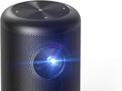 Anker Capsule II Smart Mini Projector, by , Palm-Sized 200 ANSI Lumen 720p HD Portable Projector Pocket Cinema with Wi-Fi, DLP, 8W Speaker, 100 Inch Picture, 3, 600+ Apps (Renewed)