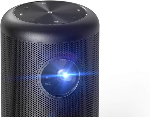 Anker Capsule II Smart Mini Projector, by , Palm-Sized 200 ANSI Lumen 720p HD Portable Projector Pocket Cinema with Wi-Fi, DLP, 8W Speaker, 100 Inch Picture, 3, 600+ Apps (Renewed)