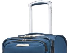 Samsonite Solyte DLX Softside Expandable Luggage with Spinner Wheels, Mediterranean Blue, Carry-On 20-Inch