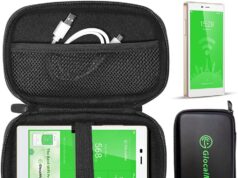 GlocalMe Protective Travel Case for 4G LTE Mobile Hotspot Device, Compatible G4 Pro, DuoTurbo, U3, Mini Turbo, UPP Portable WiFi Hotspot Device, with Mesh Pocket for Cable or Others