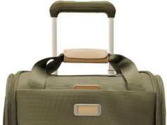 Briggs & Riley Baseline Spinners, Olive, 16-inch Underseat Cabin Bag