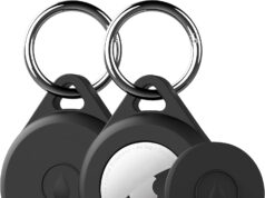 Airtag Keychain Holder Case for Apple Airtag, 2 Pack of IPX8 Waterproof, Fully Shockproof, Anti Scratch Airtag Holder Case for Key, Kid, Bag, Luggage, Pets Collar